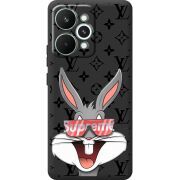 Чорний чохол BoxFace Realme 15 Pro looney bunny