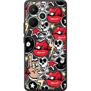 Чорний чохол BoxFace Realme 15 Pro Rock Graffiti