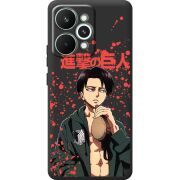 Чорний чохол BoxFace Realme 15 Pro Атака Титанов Леви