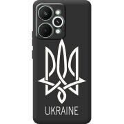 Чорний чохол BoxFace Realme 15 Pro Тризуб монограмма ukraine