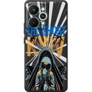 Чорний чохол BoxFace Realme 15 Pro Привид Києва в дії