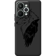 Чорний чохол BoxFace Realme 15 Pro Wolf and Raven
