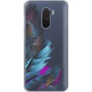 Прозрачный чехол Uprint Xiaomi Pocophone F1 Feathers
