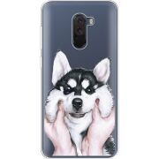 Прозрачный чехол Uprint Xiaomi Pocophone F1 Husky