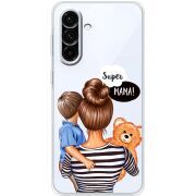 Прозорий чохол BoxFace Samsung Galaxy A37 5G (A376) Super Mama and Son