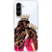 Прозорий чохол BoxFace Samsung Galaxy A37 5G (A376) Queen and Princess
