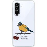 Прозорий чохол BoxFace Samsung Galaxy A37 5G (A376) Синиця і калина