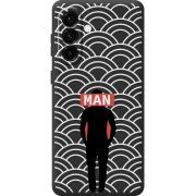 Чорний чохол BoxFace Samsung Galaxy A37 5G (A376) Man Pattern