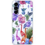 Прозорий чохол BoxFace Samsung Galaxy A57 5G (A576) Flamingo