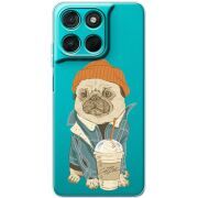 Прозорий чохол BoxFace Moto G57 Power Dog Coffeeman