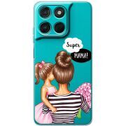 Прозорий чохол BoxFace Moto G57 Power Super Mama and Daughter