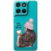 Прозорий чохол BoxFace Moto G57 Power love is in the air