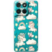 Прозорий чохол BoxFace Moto G57 Power Unicorns