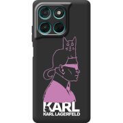 Чорний чохол BoxFace Moto G57 Power Pink Karl