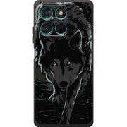 Чорний чохол BoxFace Moto G57 Power Wolf