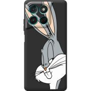 Чорний чохол BoxFace Moto G57 Power Lucky Rabbit