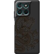 Чорний чохол BoxFace Moto G57 Power Chinese Dragon