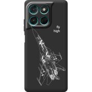 Чорний чохол BoxFace Moto G57 Power Військовий літак