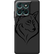 Чорний чохол BoxFace Moto G57 Power Wolf