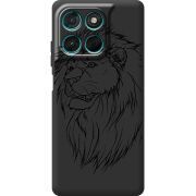 Чорний чохол BoxFace Moto G57 Power Lion