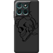 Чорний чохол BoxFace Moto G57 Power Skull and Roses