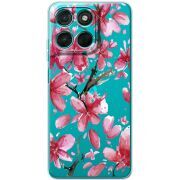 Прозорий чохол BoxFace Moto G86 Power Pink Magnolia