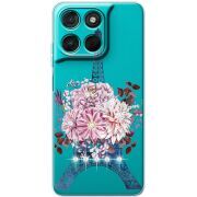 Чохол зі стразами Moto G86 Power Eiffel Tower