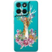 Чохол зі стразами Moto G86 Power Deer with flowers