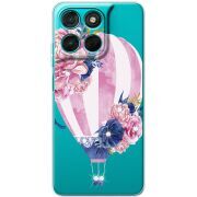 Чохол зі стразами Moto G86 Power Pink Air Baloon