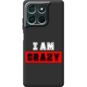 Чорний чохол BoxFace Moto G86 Power I'm Crazy
