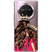 Прозорий чохол BoxFace Honor X9c Queen and Princess