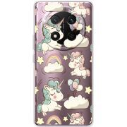 Прозорий чохол BoxFace Honor X9c Unicorns