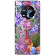 Прозорий чохол BoxFace Honor X9c Flamingo