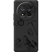 Чорний чохол BoxFace Honor X9c Mountains