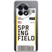 Прозорий чохол BoxFace OnePlus Ace 5 Ticket Springfield