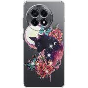 Чохол зі стразами OnePlus Ace 5 Cat in Flowers