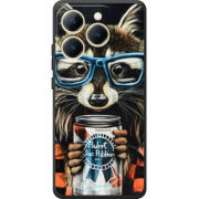 Чохол BoxFace Realme 15T Енот с банкой