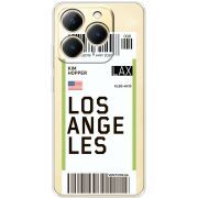 Прозорий чохол BoxFace Realme 15T Ticket Los Angeles