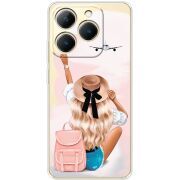 Прозорий чохол BoxFace Realme 15T Travel Girl