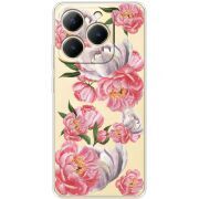 Прозорий чохол BoxFace Realme 15T Peony Watercolor Style