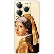 Прозорий чохол BoxFace Realme 15T Девушка с жемчужной серёжкой