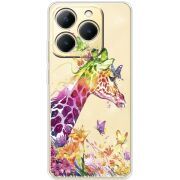 Прозорий чохол BoxFace Realme 15T Colorful Giraffe