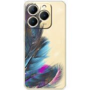 Прозорий чохол BoxFace Realme 15T Feathers