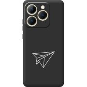 Чорний чохол BoxFace Realme 15T Paper Plane