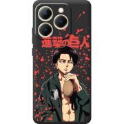 Чорний чохол BoxFace Realme 15T Атака Титанов Леви