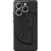 Чорний чохол BoxFace Realme 15T Horse