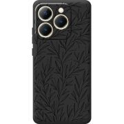 Чорний чохол BoxFace Realme 15T Leaves