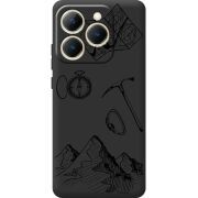 Чорний чохол BoxFace Realme 15T Mountains