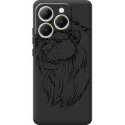 Чорний чохол BoxFace Realme 15T Lion