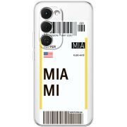 Прозорий чохол BoxFace Tecno Spark 40 Pro Plus Ticket Miami